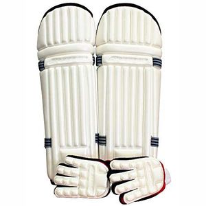 Nuevas almohadillas de bateo de cricket personalizadas clásicas con opciones de material de color de logotipo personalizado: equipo de cricket para adultos de alta calidad - Product Image 1