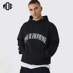 เสื้อฮู้ดกีฬาแขนยาวผ้าฝ้ายเนื้อผ้าระบายอากาศได้ดีมีฮู้ดสำหรับฝึกซ้อมเนื้อผ้าฝ้ายทำจากผ้าเฟรนช์เทอร์รี่100% โอเวอร์ไซส์งาน OEM ออกแบบได้ตามที่ต้องการ - Product Image 1