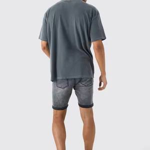 Pantalones cortos vaqueros ajustados de buena calidad, venta al por mayor, pantalones cortos vaqueros de cintura media con cierre elástico, bolsillo con cordón, nuevo estilo - Product Image 3