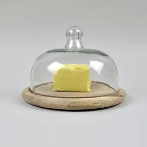 Assiettes et assiettes de table de cuisine Vente chaude Plat à beurre rectangulaire en verre transparent Vente à chaud - Product Image 1