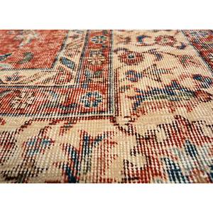 Tapis en laine noué à la main de grande taille, style vintage, Pae-5051, motif floral rouge-orange, pour la maison, le salon, le couloir, rectangulaire, pour adolescents - Product Image 3