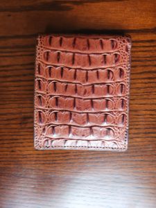 Portefeuille court en cuir de vachette véritable fait à la main de luxe pour hommes 100% fermeture ouverte - Product Image 6