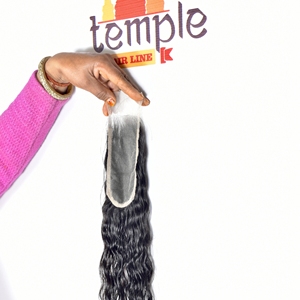 Cheveux humains indiens bruts non traités, couleur naturelle noire, avec closure 2*6, tissage à double trame, vente en gros - Product Image 3