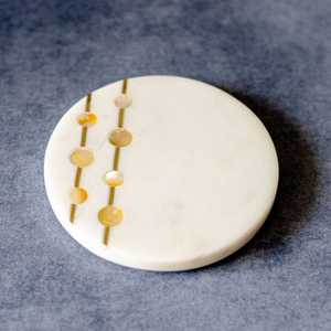 Sous-verres en pierre Formes de vente chaudes en marbre de meilleure qualité pour la maison Hôtel Bureau Utilisation Boissons Sous-verre en pierre - Product Image 4