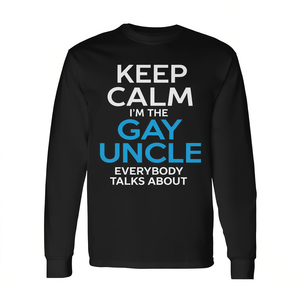 Camiseta de Manga Larga 'Keep Calm I Am the Gay Uncle Everybody Talks About', Producto Promocional - Product Image 2