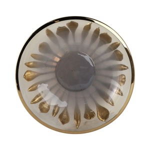 Cuenco Vintage de Metal Dorado y Vidrio, Centro de Mesa Decorativo Elegante, Adecuado para Exhibición en Mesa y Decoración de Interiores, de la India - Product Image 2