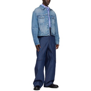 Chaqueta Vaquera de Mezclilla Personalizada para Exteriores, Chaquetas para Hombre de Talla Grande - Product Image 3