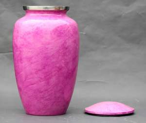 Adult Cremation Urns for Male/Female Funeral Urn for Human Ashes Decorative Urns for Ashes Large <b>Keepsake</b> <b>Box</b> (Pink) - Product Image 4