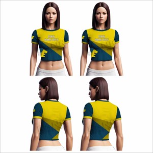 Camisetas Cortas de Mujer de Alta Calidad Más Vendidas en Oferta Online, Camisetas Cortas de Mujer con Color Personalizado - Product Image 6