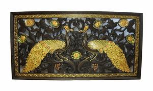 Alfombra con Diseño Floral, Alfombra de Joyas Bordada a Mano con Hilo Zari, Tapete de Oración para Comedor, Baño y Uso en la Oración - Product Image 6