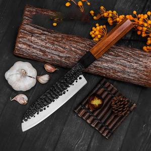 Vente en gros de couteaux de chef de cuisine professionnels en acier à haute teneur en carbone avec manche en acier inoxydable Service personnalisé OEM ODM - Product Image 2