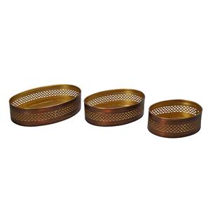 Bandeja de servicio de metal con acabado de latón antiguo, diseño Art Deco de calidad superior, plato de cumpleaños elegante, bandeja de chocolate del fabricante - Product Image 1