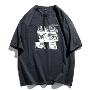 Camisas de hombre de talla grande de calle alta de Pakistán, ropa de calle urbana, estilo cuello redondo, diseño informal, serigrafía, antiarrugas - Product Image 1