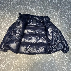 Doudoune d'hiver personnalisée pour hommes avec capuche style punk noir fermeture éclair complète cachemire mélangé vestes bouffantes amovibles - Product Image 2