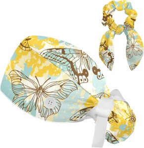 Embroidered Printed <b>Scrub</b> Cap Corporate Events Full Coverage Tie <b>Back</b> Durable Construction Hospital Wear High Value <b>Scrub</b> Caps - Product Image 2