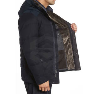 Chaqueta Cortavientos de Color Sólido con Logotipo Personalizado OEM, Más Vendida, con Cuello Alto, Capucha, Transpirable, Cálida para Invierno, para Hombre - Product Image 3