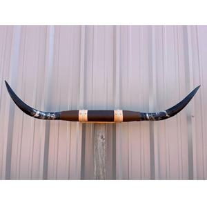 Décoration murale artisanale écologique en corne de bœuf naturelle polie, style cabane - Product Image 5