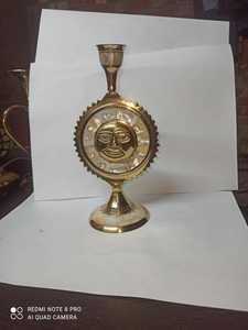 Portavelas de latón de aspecto Vintage para interiores tradicionales candelabro de latón múltiple para decoración de bodas portavelas de latón - Product Image 6