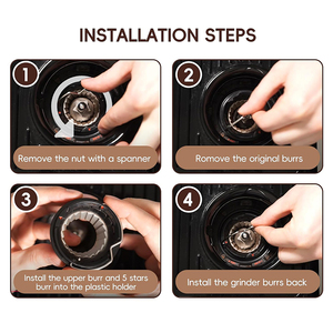 Pièces de machine à expresso <span class=keywords><strong>moulin</strong></span> à café en acier inoxydable fraise conique <span class=keywords><strong>moulin</strong></span> à café accessoires de machine pour Jura - Product Image 6