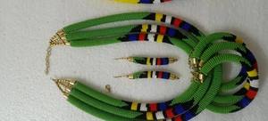 สร้อยคอลูกปัดทำด้วยมือแบบทันสมัยทำเองต่างหูเม็ดแก้วลูกปัดจับคู่ต่างหูการออกแบบส่วนบุคคลสำหรับนักออกแบบเครื่องประดับขายต่อ - Product Image 2