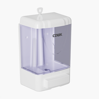 Dispenser Sabun Cair Manual Heaidea CD-1015, Terpasang di Dinding, Bahan ABS Transparan, Tipe Tetes, untuk Hotel, Dapat Didaur Ulang
