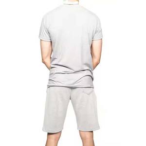 Conjunto deportivo personalizado para hombre, conjunto de 2 piezas para gimnasio y correr con camiseta de verano y pantalones cortos a juego, conjunto de ropa informal para hombre - Product Image 3