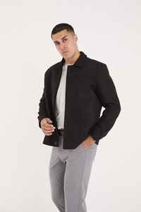 Veste parka en satin imperméable décontractée pour homme avec poches zippées, manteau rembourré chaud - Style tendance - Product Image 3