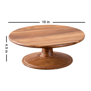 Round Acacia Wooden Cake Stand and Cupcakes <b>sweet</b> pastries serving Stand Tray Tools for home Decor <b>party</b> kitchen accessories - Product Image 2