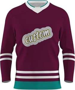 Uniforme de Hockey sobre Hielo Unisex Personalizado al por Mayor, 100% Poliéster, Secado Rápido, Transpirable y Cómodo, en Venta - Product Image 6