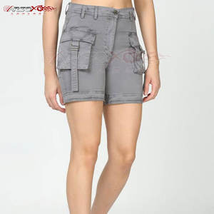 Pantalones cortos de carga transpirables para mujer con bolsillos laterales funcionales y botón Fly Classic para mujer - Product Image 3