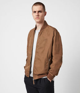 Chaqueta Bomber Ligera de Invierno para Hombre, Corte Clásico, Cuello Alto, Resistente al Agua con Forro de Malla Transpirable - Product Image 1