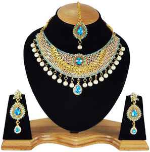 Luxury Color Bridal Necklace and Earrings <b>Set</b> <b>Women</b> Zircon Vintage Wedding Engagement <b>Gift</b> Jewelry Brides Accessories - Product Image 1