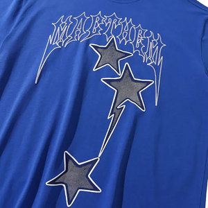 Camiseta de gran tamaño personalizada para hombre, tela de lona de poliéster/algodón con logotipo impreso, transpirable, talla grande, moda Premium - Product Image 5