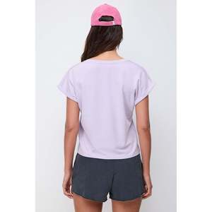 Camiseta Casual de Manga Corta con Cuello en V, 100% Algodón, Tela Suave con Detalle de Manga Doblada - Product Image 5