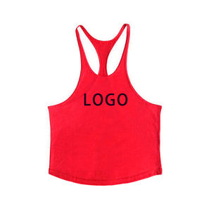Hombres 100% algodón sin mangas músculo Stinger gimnasio Fitness Tank Tops sostenible ecológico fábrica entrenamiento Stringer transpirable - Product Image 3