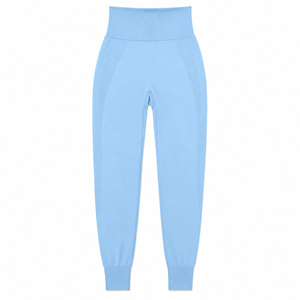 Pantalones jogger de satén de cintura alta para mujer, con cordón elástico en la cintura, corte ajustado, tacto de seda, estilo athleisure, casual, para estar en casa o para la calle - Product Image 1