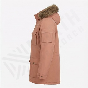 Veste parka pour homme de haute qualité personnalisée, col montant, nouvelle mode, chaude, réversible, options de grande taille, vêtements de neige - Product Image 3