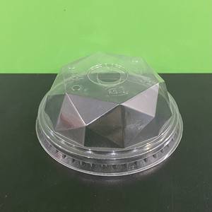 Vente directe d'usine 75mm 85mm 90mm 93mm 95mm Couvercles en plastique PET PP Couvercles plats en dôme Tasse en plastique avec couvercle Transparent jetable - Product Image 2