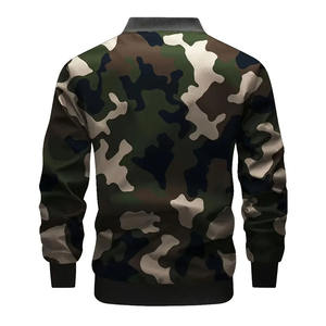 แจ็คเก็ตบอมเบอร์สไตล์เทคโนโลยีลำลองสำหรับผู้ชายแจ็คเก็ตโพลีเอสเตอร์น้ำหนักเบามีปกเสื้อแจ็คเก็ตลายพรางแฟชั่น - Product Image 2