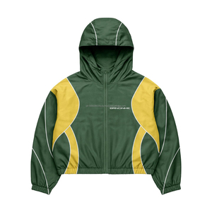 Conjunto Deportivo Personalizado de Chaqueta y Pantalones Cortavientos de Nailon con Cierre para Hombre, Resistente al Viento, para Entrenamiento - Product Image 6