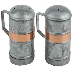 ชุดภาชนะเก็บอาหารชุบสังกะสี3ชิ้นเป็นโลหะที่มีสไตล์เหมาะอย่างยิ่งสำหรับโถเก็บของในห้องครัวและร้านอาหาร - Product Image 6