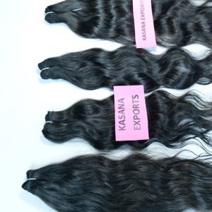 Fabrique en gros brut pas cher 100% indien Bundle cuticule aligné traitement vierge aucun tissage couleur Extensions de cheveux humains - Product Image 3