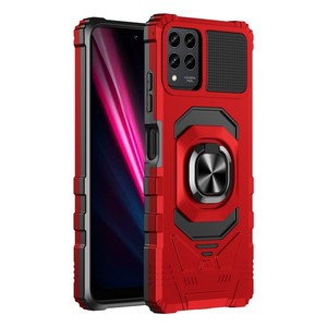 Fundas Magnéticas con Anillo para T-Mobile Revvl 6 Pro 5G/Revvl 6X Pro, Color Rojo - Product Image 1