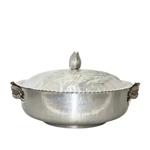 Cacerola de Acero Inoxidable de Doble Pared para Servir Comidas |   Antiadherente y duradero, mantiene el calor bien para uso doméstico y en restaurantes. - Product Image 5