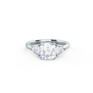 Anillo de diamante cultivado en laboratorio con cojín de 14K, anillo de diamante creado en laboratorio de oro de 6mm para banda de compromiso de boda - Product Image 1