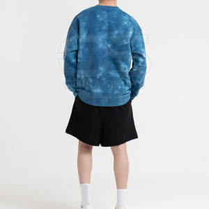 เสื้อสเวตเตอร์มัดย้อมสำหรับผู้ชายเสื้อคอกลมบุขนแกะอบอุ่นเหมาะสำหรับกิจกรรมกลางแจ้งทุกวัน - Product Image 6