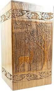 Hot Selling Modern Wooden Cremation <b>Urns</b> Handmade Funeral Burial Decorative <b>Urns</b> for Male Female at Low Price - Product Image 5