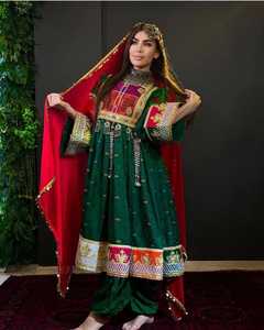 Vestido Tradicional Bordado para Mujer 2025, Vestido Festivo Afgano Kuchi, Cultura Pashtún, Vestido Afgano Kuchi con Bordado Tribal Hecho a Mano - Product Image 3