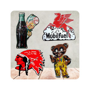 Nostalgic Retro Vintage Screen Printed <b>Enamel</b> <b>Sign</b> Custom Die Cut Metal Tin for Gift Porcelain Manufacturer Craft Application - Product Image 2