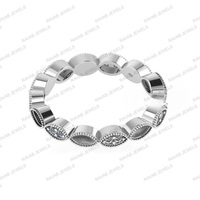 925 Sterling Silber Erinnerungsring mit Marquise-Fassung für Zirkonia, Asche oder Muttermilch, Alltagsschmuck für Damen, Großhandel